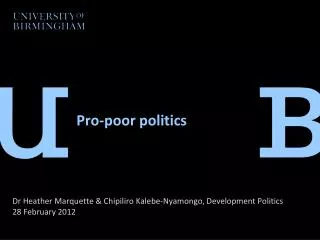 Pro-poor politics