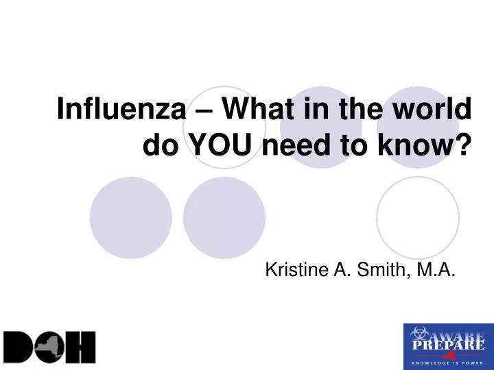influenza what in the world do you need to know