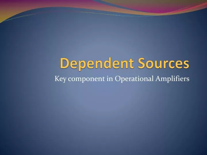 dependent sources