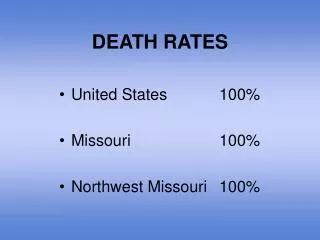 DEATH RATES