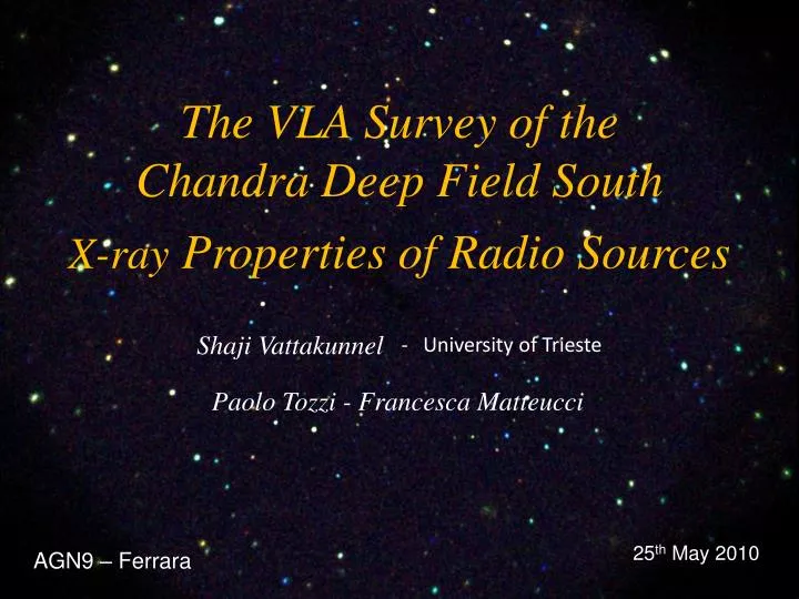 the vla survey of the chandra deep field south x ray properties of radio sources