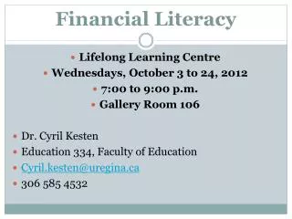 Financial Literacy