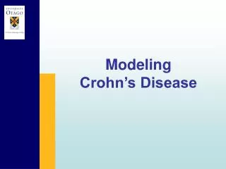 Modeling Crohn’s Disease