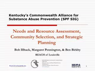 Kentucky’s Commonwealth Alliance for Substance Abuse Prevention (SPF SIG)