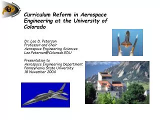 Curriculum Reform in Aerospace Engineering at the University of Colorado