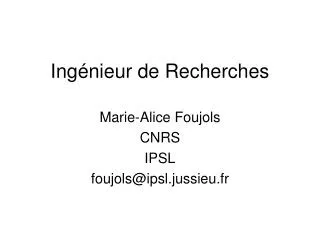 ing nieur de recherches