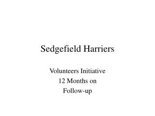 Sedgefield Harriers