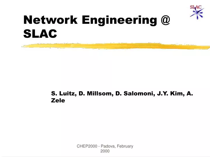 network engineering @ slac
