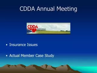 CDDA Annual Meeting