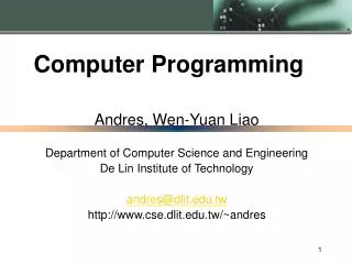 Computer Programming