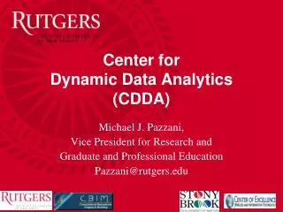 Center for Dynamic Data Analytics (CDDA)
