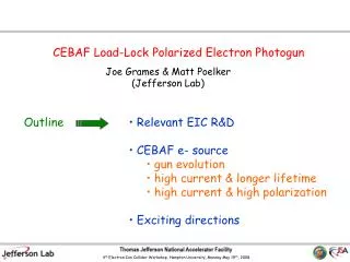 CEBAF Load-Lock Polarized Electron Photogun