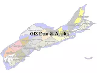 GIS Data @ Acadia