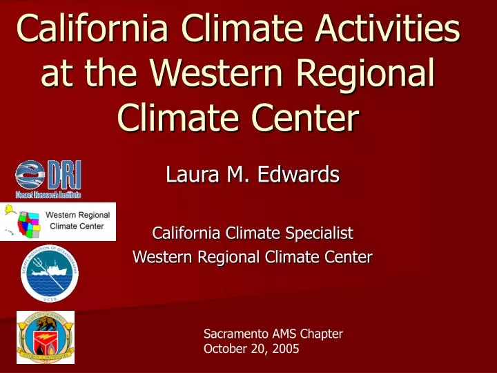 california climate activities at the western regional climate center