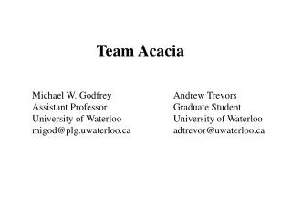 Team Acacia