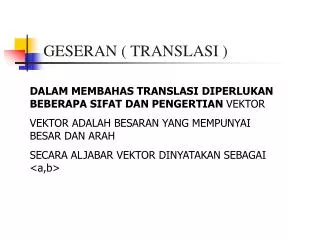 geseran translasi
