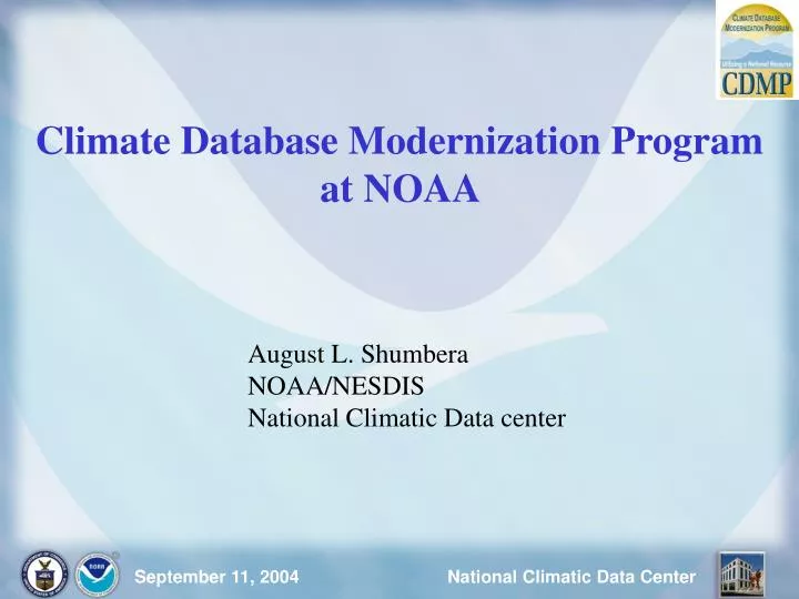 climate database modernization program at noaa