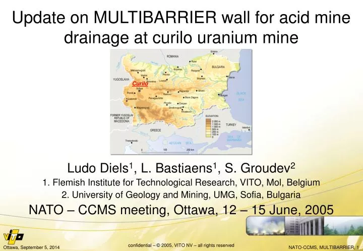 update on multibarrier wall for acid mine drainage at curilo uranium mine