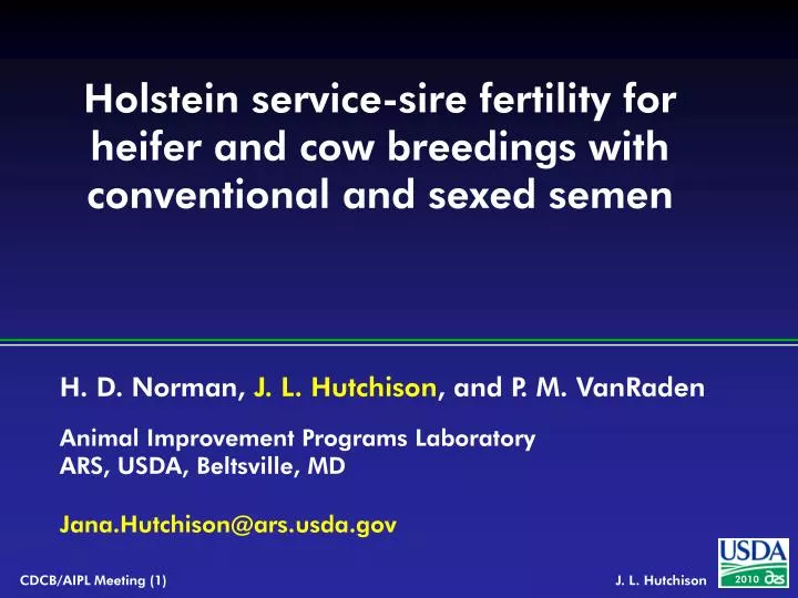 holstein service sire fertility for heifer and cow breedings with conventional and sexed semen