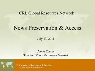 CRL Global Resources Network