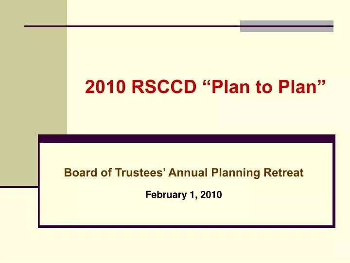 2010 rsccd plan to plan