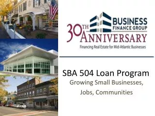 SBA 504 Loan Program