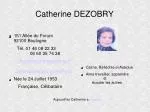 Catherine DEZOBRY - slide 1
