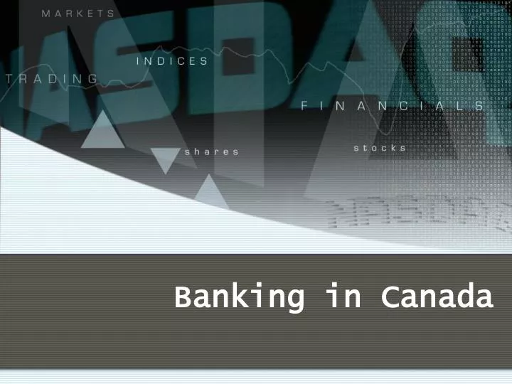 banking in canada