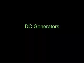 DC Generators