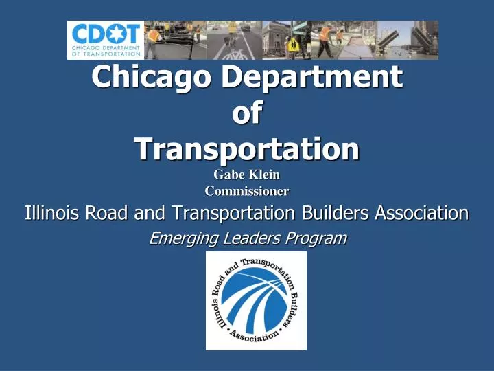 chicago department of transportation gabe klein commissioner