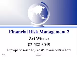 Financial Risk Management 2