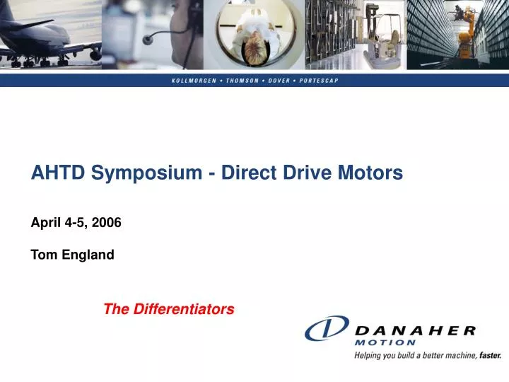 ahtd symposium direct drive motors