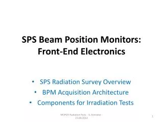 SPS Beam Position Monitors: Front-End Electronics