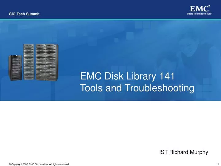 emc disk library 141 tools and troubleshooting