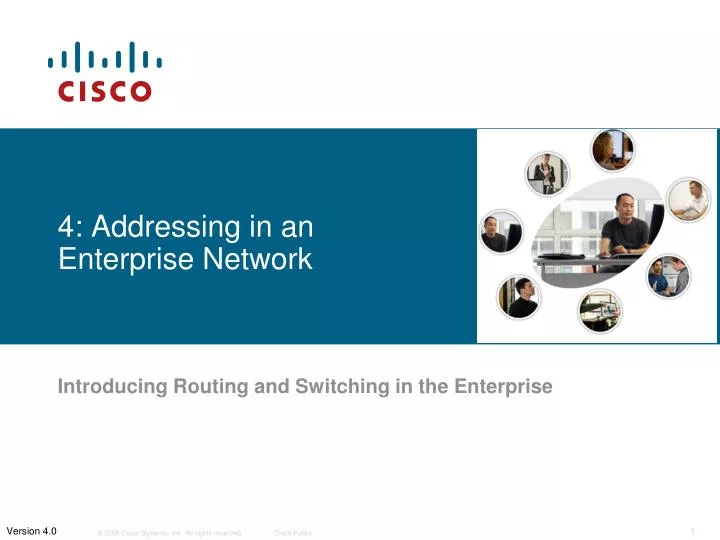 4 addressing in an enterprise network