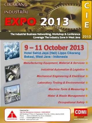 CIKARANG INDUSTRIAL EXPO 2013