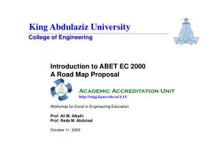Introduction to ABET EC 2000 A Road Map Proposal