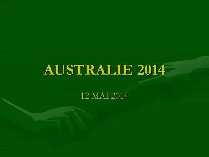 australie 2014