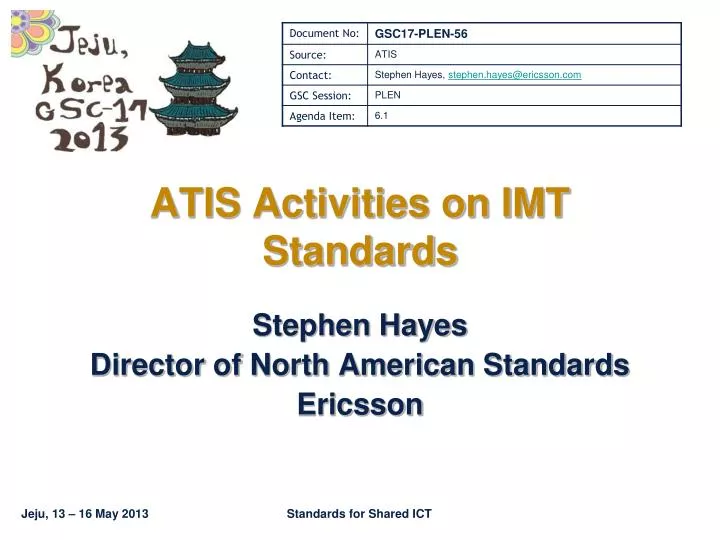 atis activities on imt standards