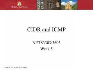CIDR and ICMP