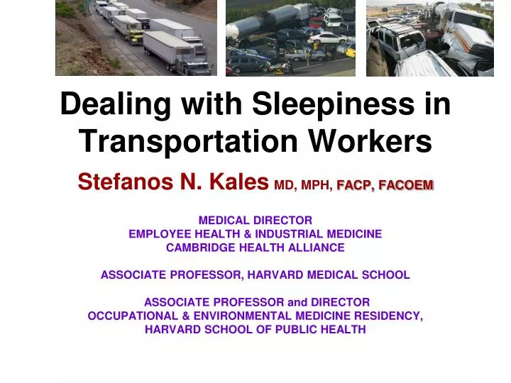 dealing with sleepiness in transportation workers