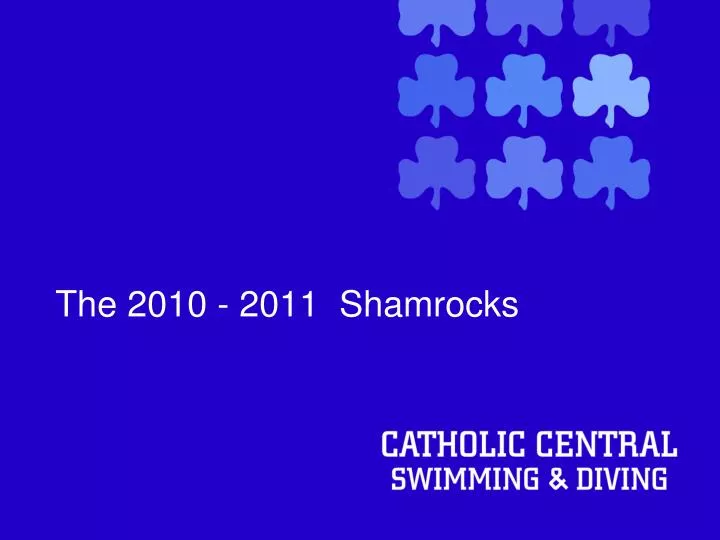 the 2010 2011 shamrocks