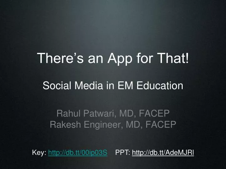there s an app for that social media in em education