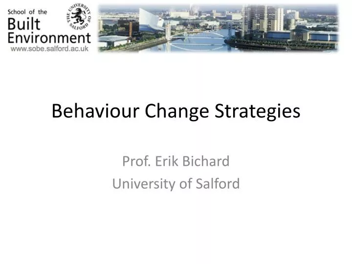 behaviour change strategies
