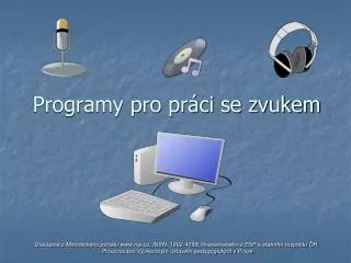 programy pro pr ci se zvukem