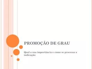promo o de grau