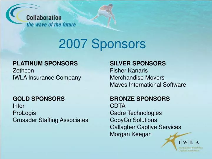 2007 sponsors