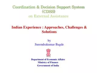 Coordination &amp; Decision Support System (CDSS) on External Assistance
