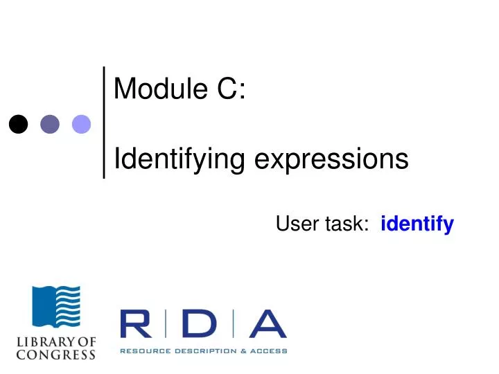 module c identifying expressions