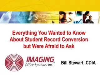 Everything You Wanted to Know About Student Record Conversion but Were Afraid to Ask